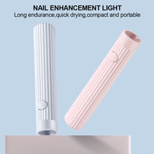 Load image into Gallery viewer, Hand Held Portable Nail Drying Lamp Nail Enhancement Mini Photo Therapy Lamp Household Nail Salon Rechargeable Nail Lamp
