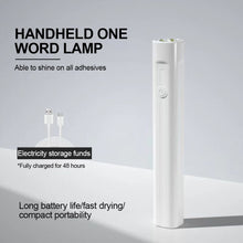 Load image into Gallery viewer, Portable Handheld Nail Art Lamp for Quick Drying and Long-lasting Nail Art. Small and Compact Nail Art One Word Lamp
