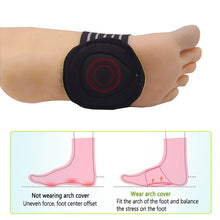 Load image into Gallery viewer, Green Arch Cover Breathable Flat Foot Correction Foot Pad Sports Running Pad Foot Pad Foot Health Care Arch Pad
