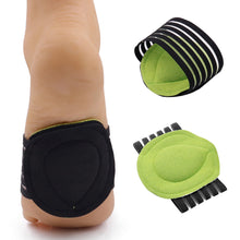 Load image into Gallery viewer, Green Arch Cover Breathable Flat Foot Correction Foot Pad Sports Running Pad Foot Pad Foot Health Care Arch Pad
