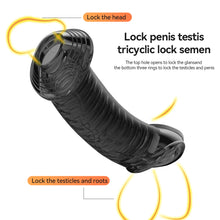 Load image into Gallery viewer, Penis Sheath Male Cock Enlargement Sleeve Ejaculation Delay Sleeve Sleeve Sex Toys For Couples Wearable Mushroom Head Penis Ring
