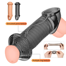 Load image into Gallery viewer, Penis Sheath Male Cock Enlargement Sleeve Ejaculation Delay Sleeve Sleeve Sex Toys For Couples Wearable Mushroom Head Penis Ring
