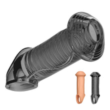 Load image into Gallery viewer, Penis Sheath Male Cock Enlargement Sleeve Ejaculation Delay Sleeve Sleeve Sex Toys For Couples Wearable Mushroom Head Penis Ring
