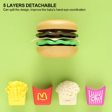 Load image into Gallery viewer, 9pcs/Set Simulation Hamburger Pretend Toy Detachable Fries Hotdog Sandwich Playhouse Food Sets For Kids Kitchen Toy Birthday Gift
