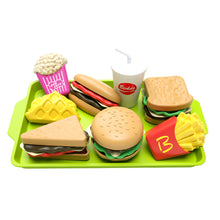 Load image into Gallery viewer, 9pcs/Set Simulation Hamburger Pretend Toy Detachable Fries Hotdog Sandwich Playhouse Food Sets For Kids Kitchen Toy Birthday Gift
