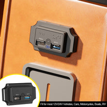 Load image into Gallery viewer, 12V-24V Car QC 3.0 USB PD Type C Fast Charger Socket with Touch Switch Power Outlet Quick Charge for Motorcycle RV Boat
