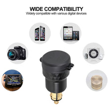 Load image into Gallery viewer, Aluminium USB QC 3.0 Quick Charger PD Dual Adapter Charger Waterproof Socket Motorcycles for DIN Socket/BMW
