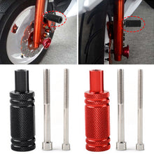 Load image into Gallery viewer, 1PC Adjustable Motorcycle Headlight Mount Holder Fender Bracket Post Support Base Fog Light Mounting Stand Accessories with M8 M6 Screw
