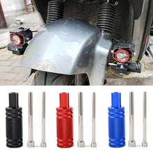 Load image into Gallery viewer, 1PC Adjustable Motorcycle Headlight Mount Holder Fender Bracket Post Support Base Fog Light Mounting Stand Accessories with M8 M6 Screw
