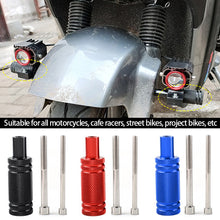Load image into Gallery viewer, 1PC Adjustable Motorcycle Headlight Mount Holder Fender Bracket Post Support Base Fog Light Mounting Stand Accessories with M8 M6 Screw
