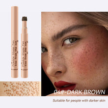Load image into Gallery viewer, Natural Simulation Freckle Pen Waterproof Quick Drying Spotted Pen Color Rendering Long Lasting Dot Spot Pen Makeup Cosmetics

