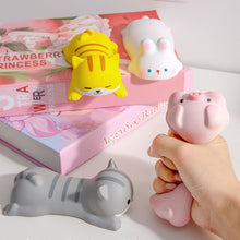 Load image into Gallery viewer, 1PC Creative Cute Decompression Mouse Keyboard Pad Girls Wrist Pad Office Desktop Ergonomic Wrist Rest Soft Resin Toy
