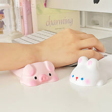 Load image into Gallery viewer, 1PC Creative Cute Decompression Mouse Keyboard Pad Girls Wrist Pad Office Desktop Ergonomic Wrist Rest Soft Resin Toy
