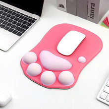 Load image into Gallery viewer, 1PC 3D Cat Paw Mouse Pad Creative Increase Thickened Silicone Wrist Brace Office Gaming Equipment
