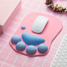 Load image into Gallery viewer, 1PC 3D Cat Paw Mouse Pad Creative Increase Thickened Silicone Wrist Brace Office Gaming Equipment

