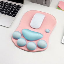 Load image into Gallery viewer, 1PC 3D Cat Paw Mouse Pad Creative Increase Thickened Silicone Wrist Brace Office Gaming Equipment
