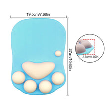 Load image into Gallery viewer, 1PC 3D Cat Paw Mouse Pad Creative Increase Thickened Silicone Wrist Brace Office Gaming Equipment
