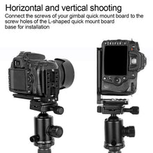 Load image into Gallery viewer, 1PC Camera L Bracket Quick Release Plate Universal Camera Tripod Nikon Canon Sony Fuji Stabilizer
