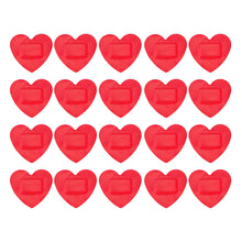 Load image into Gallery viewer, 20PCS Waterproof Breathable Woundplast Heart Red Lip Shape Cute Cartoon PE Adhesive Bandage Outdoor Emergency Supplies
