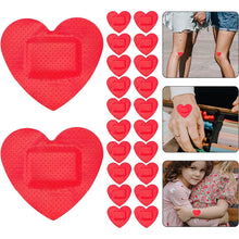Load image into Gallery viewer, 20PCS Waterproof Breathable Woundplast Heart Red Lip Shape Cute Cartoon PE Adhesive Bandage Outdoor Emergency Supplies
