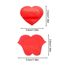 Load image into Gallery viewer, 20PCS Waterproof Breathable Woundplast Heart Red Lip Shape Cute Cartoon PE Adhesive Bandage Outdoor Emergency Supplies
