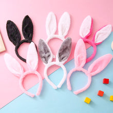 Load image into Gallery viewer, Lovely Cute Easter Hairband Kids Girls Rabbit Ear Headband Plush Hair Band with Sequin Party Decoration Supplies
