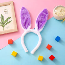 Load image into Gallery viewer, Lovely Cute Easter Hairband Kids Girls Rabbit Ear Headband Plush Hair Band with Sequin Party Decoration Supplies
