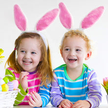 Load image into Gallery viewer, Lovely Cute Easter Hairband Kids Girls Rabbit Ear Headband Plush Hair Band with Sequin Party Decoration Supplies

