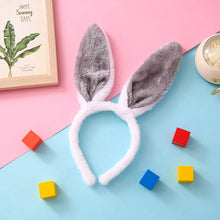 Load image into Gallery viewer, Lovely Cute Easter Hairband Kids Girls Rabbit Ear Headband Plush Hair Band with Sequin Party Decoration Supplies
