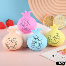 Load image into Gallery viewer, DIY Coloring Easter Egg Kids Watercolor Painting Egg Simulation Egg Toys Simulated Fruit Apple Peach Ornaments
