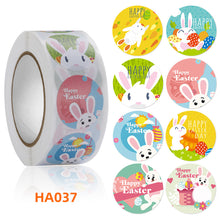 Load image into Gallery viewer, 500pcs/Roll Easter Bunny Egg Cartoon Decoration Roll Sticker Gifts Bag Sealing Adhesive Label Easter Day Holiday Happy Label
