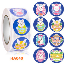 Load image into Gallery viewer, 500pcs/Roll Easter Bunny Egg Cartoon Decoration Roll Sticker Gifts Bag Sealing Adhesive Label Easter Day Holiday Happy Label
