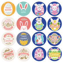 Load image into Gallery viewer, 500pcs/Roll Easter Bunny Egg Cartoon Decoration Roll Sticker Gifts Bag Sealing Adhesive Label Easter Day Holiday Happy Label
