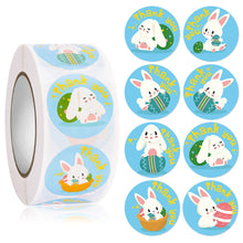 Load image into Gallery viewer, 500pcs/Roll Easter Bunny Egg Cartoon Decoration Roll Sticker Gifts Bag Sealing Adhesive Label Easter Day Holiday Happy Label
