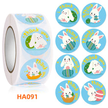 Load image into Gallery viewer, 500pcs/Roll Easter Bunny Egg Cartoon Decoration Roll Sticker Gifts Bag Sealing Adhesive Label Easter Day Holiday Happy Label
