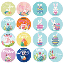 Load image into Gallery viewer, 500pcs/Roll Easter Bunny Egg Cartoon Decoration Roll Sticker Gifts Bag Sealing Adhesive Label Easter Day Holiday Happy Label
