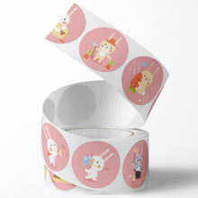 Load image into Gallery viewer, 500pcs/Roll Easter Bunny Egg Cartoon Decoration Roll Sticker Gifts Bag Sealing Adhesive Label Easter Day Holiday Happy Label

