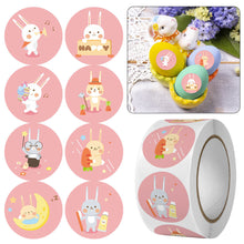 Load image into Gallery viewer, 500pcs/Roll Easter Bunny Egg Cartoon Decoration Roll Sticker Gifts Bag Sealing Adhesive Label Easter Day Holiday Happy Label
