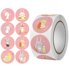 Load image into Gallery viewer, 500pcs/Roll Easter Bunny Egg Cartoon Decoration Roll Sticker Gifts Bag Sealing Adhesive Label Easter Day Holiday Happy Label
