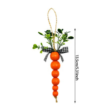 Load image into Gallery viewer, 6pcs Easter Wooden Bead Carrot Decoration Ornaments Festival Home Artificial Plants Ornament Photo Props

