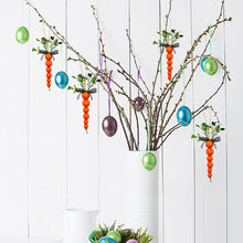 Load image into Gallery viewer, 6pcs Easter Wooden Bead Carrot Decoration Ornaments Festival Home Artificial Plants Ornament Photo Props
