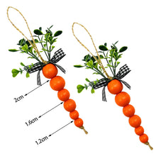 Load image into Gallery viewer, 6pcs Easter Wooden Bead Carrot Decoration Ornaments Festival Home Artificial Plants Ornament Photo Props
