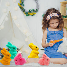 Load image into Gallery viewer, 1pc Easter Artificial Foam Rabbit Ornaments Party Home DIY Decoration Felting Velvet Bunny Simulation Rabbit Ornaments
