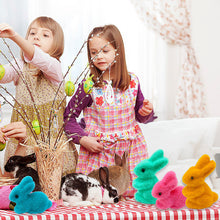 Load image into Gallery viewer, 1pc Easter Artificial Foam Rabbit Ornaments Party Home DIY Decoration Felting Velvet Bunny Simulation Rabbit Ornaments
