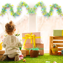 Load image into Gallery viewer, 2M Spring Easter Garlands Banner Stripe Tinsel Easter Eggs Wreaths Easter Decoration for Home Party Hanging Ornaments
