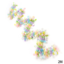Load image into Gallery viewer, 2M Spring Easter Garlands Banner Stripe Tinsel Easter Eggs Wreaths Easter Decoration for Home Party Hanging Ornaments
