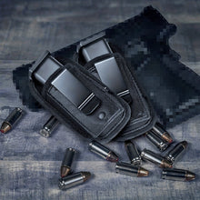 Load image into Gallery viewer, Nylon Tactical Magazine Pouch Holster Pistol 9mm Concealed Carry Mag Case with Clip Handgun Mag Pouch for Glock 19 21 Beretta 92
