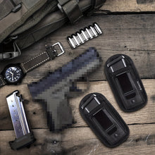 Load image into Gallery viewer, Nylon Tactical Magazine Pouch Holster Pistol 9mm Concealed Carry Mag Case with Clip Handgun Mag Pouch for Glock 19 21 Beretta 92
