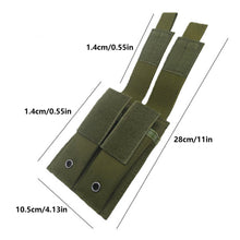 Load image into Gallery viewer, Double Pistol Mag Pouch Molle Tactical Single Double Stack Magazine Pouch for 9mm/.40 Calibers Gl 17 S&amp;W M&amp;P Sig 226 / 229 1911
