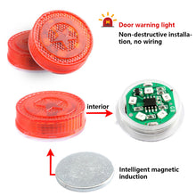 Load image into Gallery viewer, 2Pcs Universal 5LED Car Opening Door Safety Warning Light LED Anti-collision Lamp Flashing Alarm Parking Warning Light
